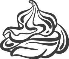 Crème fouettée sucrée